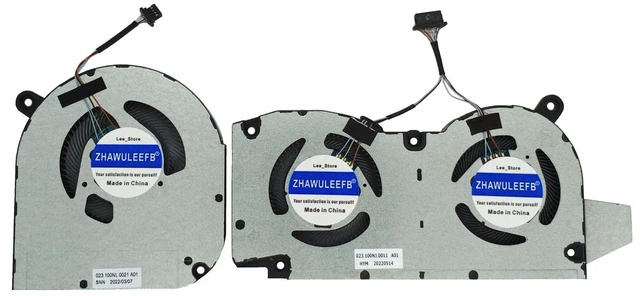 Main image of ZHAWULEEFB Replacement New CPU+GPU Cooling Fan for DELL Inspiron 16Plus 16-7610 7610 Series 05CXK8 5CXK8 EG50060S1-C580-S9A DC5V 0.38A MIN 6.3CFM 0H1YC7 H1YC7 BNB506S5H-000P DC5V 0.39A MIN 9.8CFM F