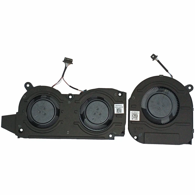 Alt view image 2 of 5 - ZHAWULEEFB Replacement New CPU+GPU Cooling Fan for DELL Inspiron 16Plus 16-7610 7610 Series 05CXK8 5CXK8 EG50060S1-C580-S9A DC5V 0.38A MIN 6.3CFM 0H1YC7 H1YC7 BNB506S5H-000P DC5V 0.39A MIN 9.8CFM F