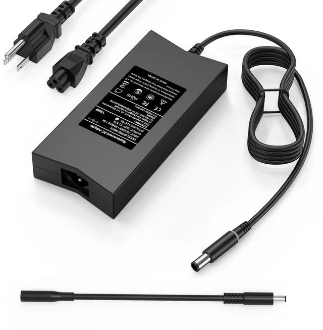 Main image of QIOUZW 130W 19.5V 6.7A 7.4mm Tip Laptop Charger Compatible with Dell Inspiron 15 7559 N7110 N5110 Precision M20 M60 M70 M90,Dell XPS 15 L502X 17 L702X,PA-4E DA130PE1-00 JU012 Adapter Power Suppl
