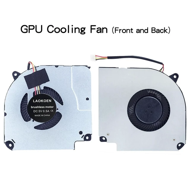 Alt view image 4 of 5 - LAOKOEN New Cooling Fans for Gigabyte Gaming G5 MD GD,G5 MD RTX 3050 i5 11400H Gigabyte G5 MD 11th Generation Laptop P/N: EFC-70100V1-0AH EGC-77100V1-0AH 6-31-NH5E2-102 6-31-NH5E2-202 Fa