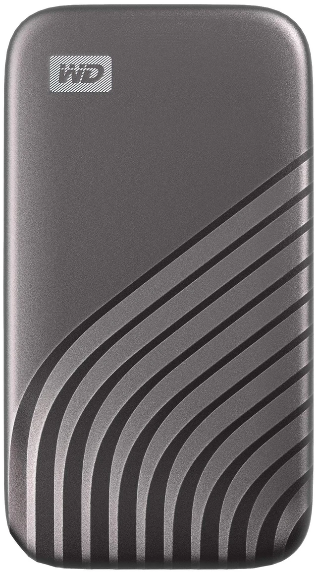 Main image of Western Digital 2TB My Passport SSD Portable External Solid State Drive, Gray, Sturdy and Blazing Fast, Password Protection with Hardware Encryption - WDBAGF0020BGY-WESN