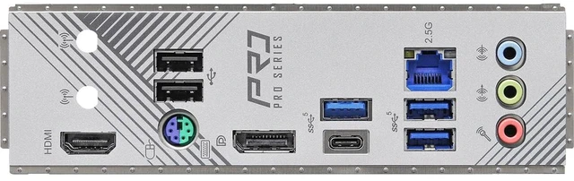Alt view image 3 of 5 - ASRock B760M Pro RS Motherboard DDR5 7200MHz HDMI DisplayPort eDP PCIe Gen5 (Graphics) 14th 13th 12th Gen Intel Core Processors LGA1700 192GB