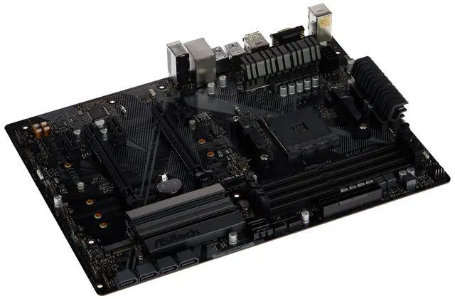 Alt view image 3 of 5 - Asrock B450 PRO4 R2.0 AM4 AMD Promontory B450 SATA 6Gbps ATX AMD Motherboard