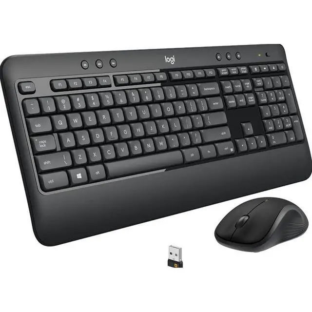 Alt view image 2 of 5 - Logitech MK540 Advanced Wireless Keyboard and Mouse Set 2.4 GHz, Black (920-008671)