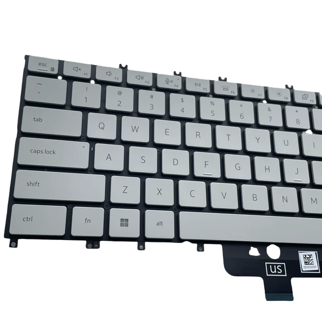 Alt view image 2 of 5 - New Keyboard for Dell XPS 13-9315 (Not for XPS 13-9315 2 in 1) Laptop 0PTT23 PK133Q73C00 DLM21K1 US Layout, Gray White, with Backlight and Screwdriver