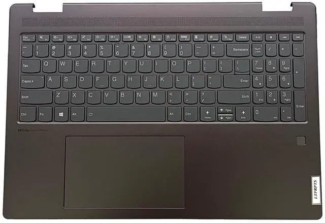 Main image of LTPRPTS Replacement Laptop Upper Case Palmrest Backlit Keyboard Touchpad Assembly Part for Lenovo Yoga 7 16IAH7 5CB1J03962 AM2E5000P00 Slate Grey