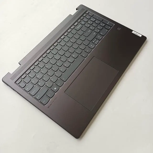 Alt view image 5 of 5 - LTPRPTS Replacement Laptop Upper Case Palmrest Backlit Keyboard Touchpad Assembly Part for Lenovo Yoga 7 16IAH7 5CB1J03962 AM2E5000P00 Slate Grey