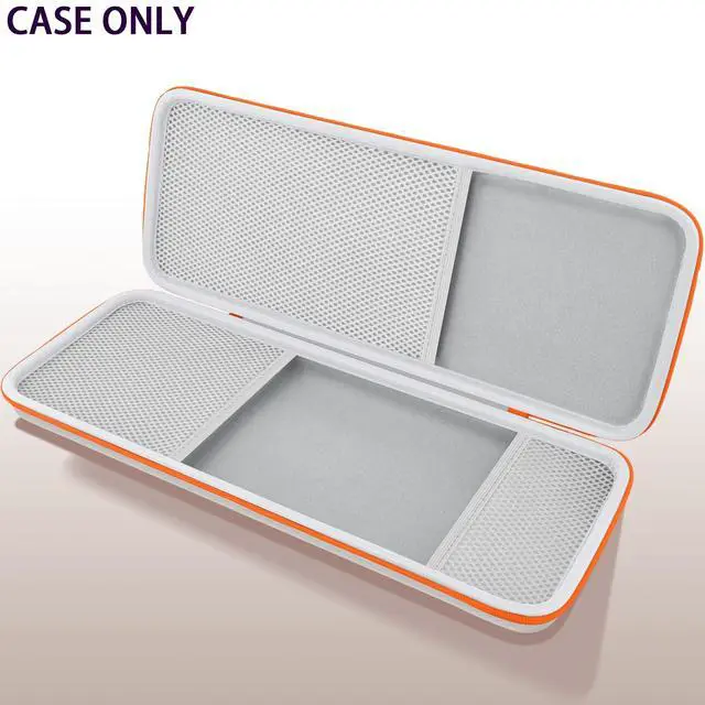 Alt view image 4 of 5 - co2CREA Hard Case Compatible with Logitech POP ICON Combo, Bluetooth Keyboard and Mouse Combo (White Orange Case)