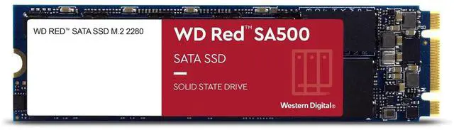 Main image of Western Digital 2TB WD Red SA500 NAS 3D NAND Internal SSD - SATA III 6 Gb/s, M.2 2280, Up to 560 MB/s - WDS200T1R0B