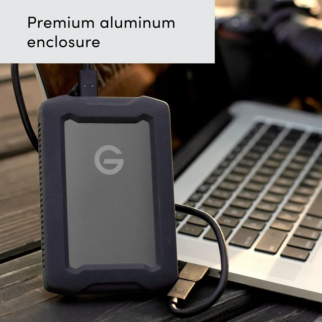 Alt view image 3 of 5 - SanDisk Professional 1TB G-Drive ArmorATD - Rugged, Durable Portable External Hard Drive HDD, USB-C, USB 3.2 Gen 1 - SDPH81G-001T-GBA1D