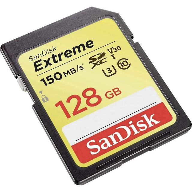 Alt view image 4 of 5 - SANDISK 128GB Extreme SDXC UHS-I Memory Card - 150MB/s, C10, U3, V30, 4K UHD, SD Card - SDSDXV5-128G-GNCIN