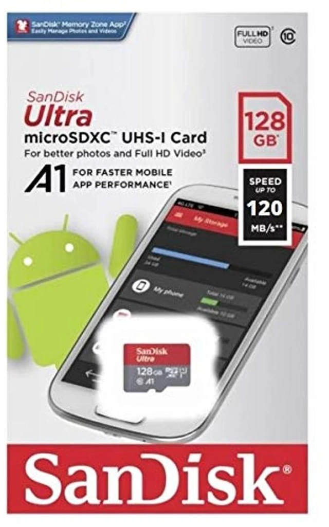 Alt view image 2 of 5 - SanDisk MicroSD Ultra 128GB Memory Card Compatible with Wyze Cameras