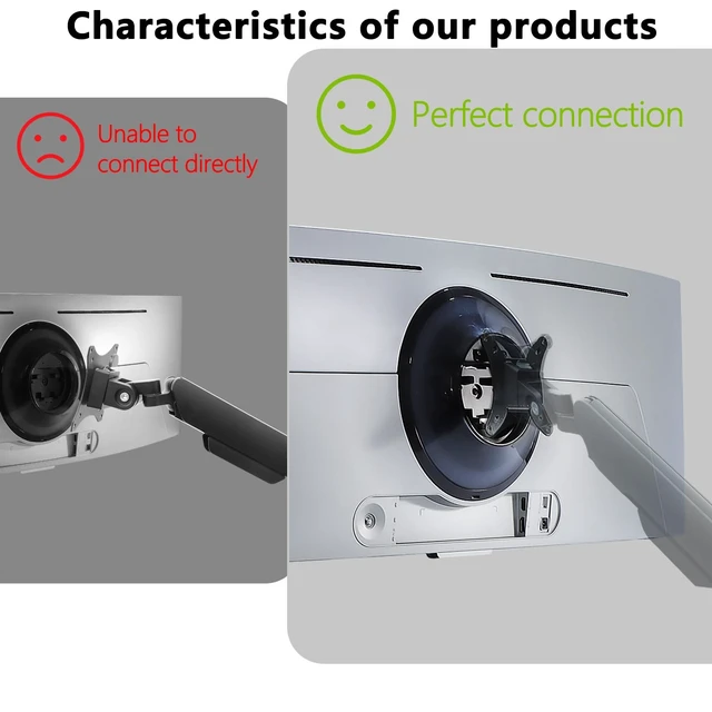 Alt view image 5 of 5 - Odyssey OLED G9 VESA Adapter Compatible with Samsung OLED G9 49" Monitor