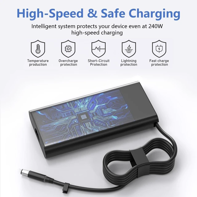 Alt view image 3 of 5 - 240W/280W 7.4mm AC Adapter Compatible with Alienware