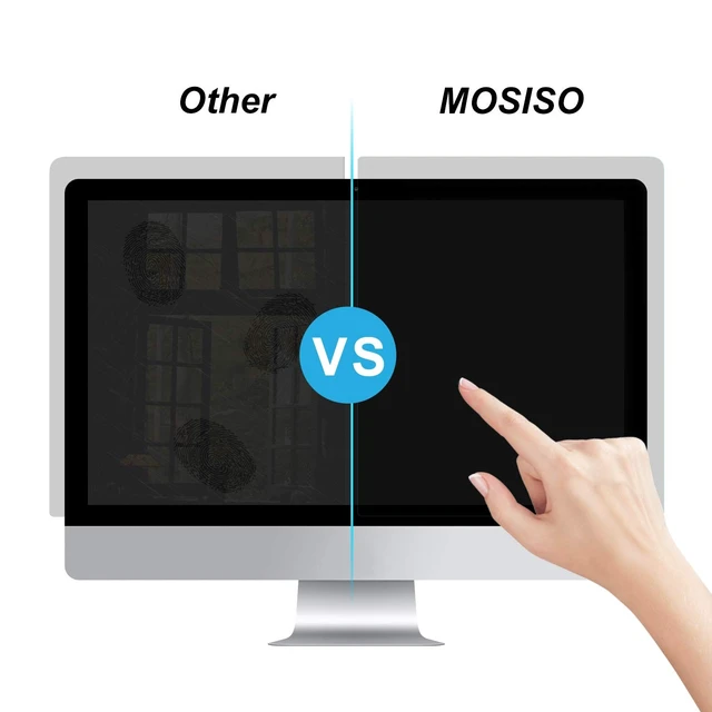 Alt view image 3 of 5 - MOSISO Computer Privacy Screen Filter, Hanging Acrylic Screen Protector
