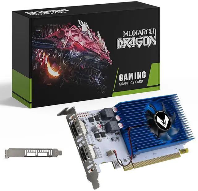 Main image of MOUGOL AMD Radeon R5 230 Low Profile Graphics Card with 2G 64Bit GDDR3 Memory Equip with PCI Express*16 2*HDMI Video Card for Office Working Compatible with Windows 10/8/7/RHEL/Ubuntu/Linux