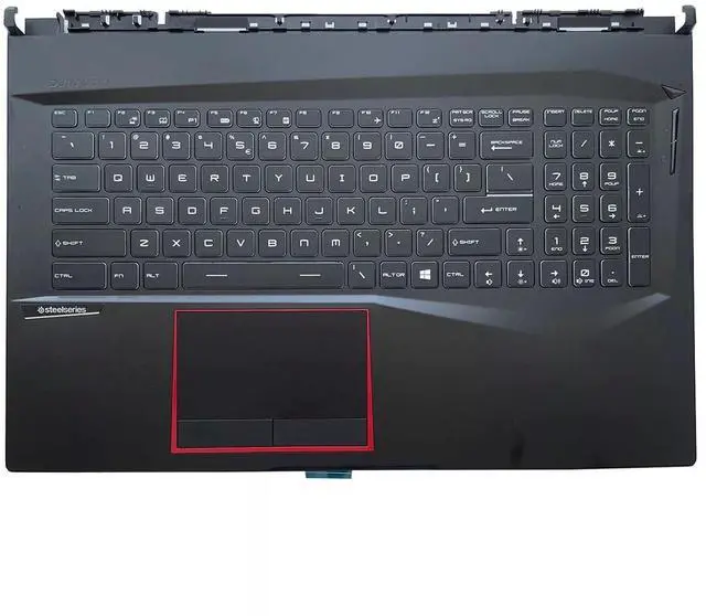 Main image of Wzqrps New Replacement for MSI GE75 Raider 8RE 9SE 10SF MS-17E2 MS-17E9 Laptop Upper Case Palmrest Per-Key RGB Backlit Keyboard No Touchpad Assembly Part S1N3EUS2B2SA