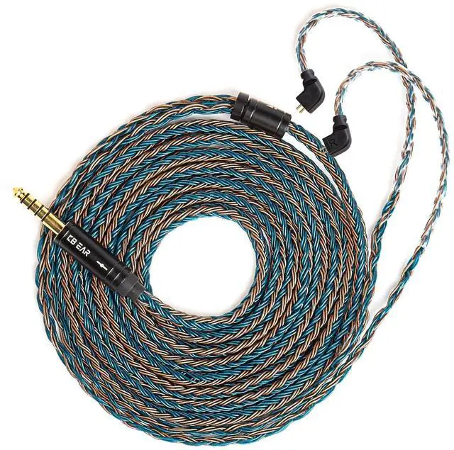 Main image of KBEAR ST16 Plus 2 Meter Detachable IEM Cable 16 Core 5N OCC Silver-Plated Long in-Ear Earphone Cable for HD414 HD650 HD600 Tin Audio T2 T2 PRO T3 T5 Westone TFZ Kinera Shozy Simgot (TFZ 4.4MM)