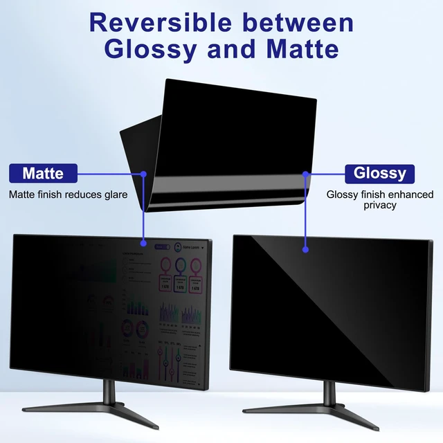 Alt view image 4 of 5 - LUSA DESIGN 22 Inch Privacy Screen for Computer Monitor 16:10 Aspect Ratio