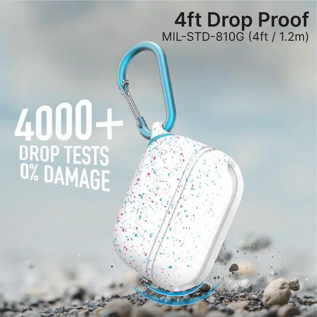 Alt view image 5 of 5 - Catalyst Waterproof Case for AirPods Pro 2nd Generation and AirPods Pro 1st Generation - Wireless and USB-C Charging Compatible, One Piece Design, High Drop Protection Case