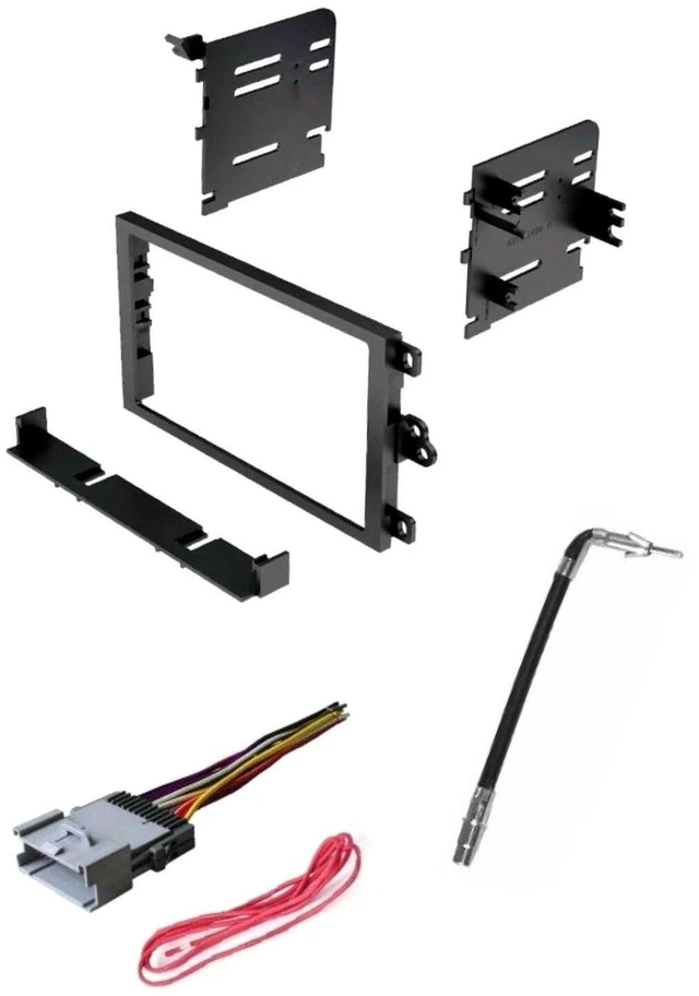 Main image of Generic Double Din Car Stereo Install Dash Kit, Wire Harness, and AM/FM Radio Antenna Adapter Made for Chevrolet: 2003-2006 Avalanche, Express, Silverado, Suburban, Tahoe, More -No Premium Bose Amp