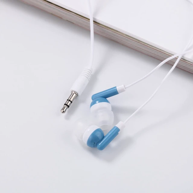 Alt view image 5 of 5 - CN-Outlet Wholesale Bulk Earbuds Headphones Individually Bagged 100 Pack for iPhone, Android, MP3 Player -Blue