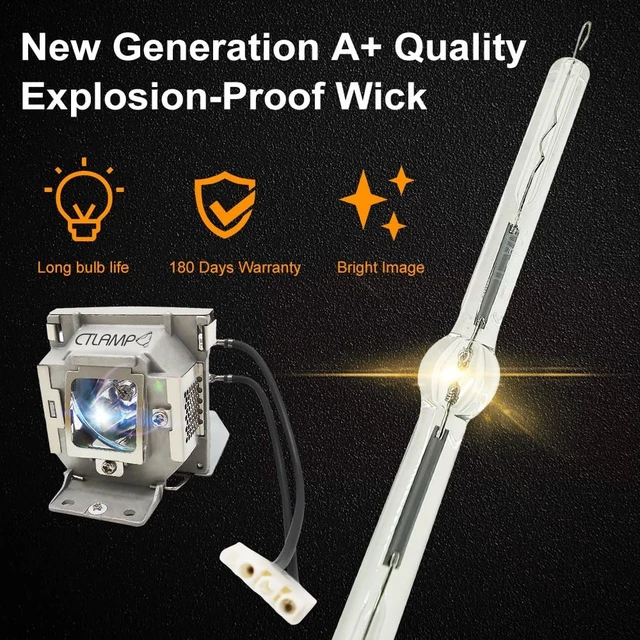 Alt view image 3 of 5 - CTLAMP A+ Quality EC.J9700.001 Replacement Projector Lamp Bulb with Housing Compatible with ACER X1135P X1235P