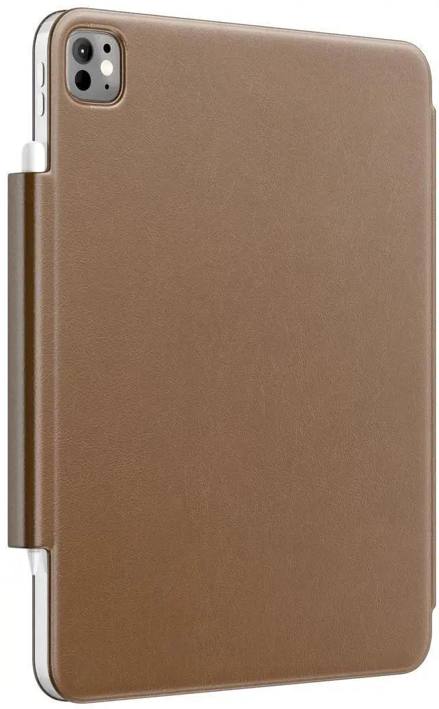 Alt view image 4 of 4 - BLACKBROOK Bradstreet Leather Folio for iPad Pro 11 (M4-2024) - Premium Full-Grain Case, Apple Pencil Holder, Smart Wake/Sleep, Kickstand, Slim Profile (Brown, iPad Pro 11" (M4-2024))