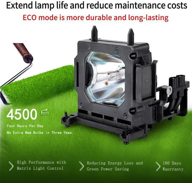 Alt view image 2 of 5 - YOSUN Replacement lamp for Sony LMP-H202 LMP-H201 VPL-HW30AES HW30ES HW50ES HW55ES VW95ES HW30 HW40ES HW15 HW10 SXRD Replacement Projector lamp Bulb, with Housing
