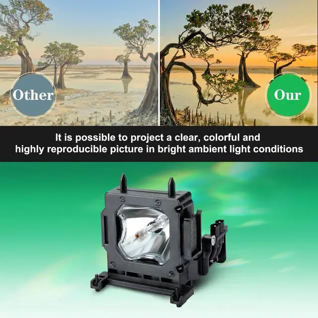 Alt view image 3 of 5 - YOSUN Replacement lamp for Sony LMP-H202 LMP-H201 VPL-HW30AES HW30ES HW50ES HW55ES VW95ES HW30 HW40ES HW15 HW10 SXRD Replacement Projector lamp Bulb, with Housing