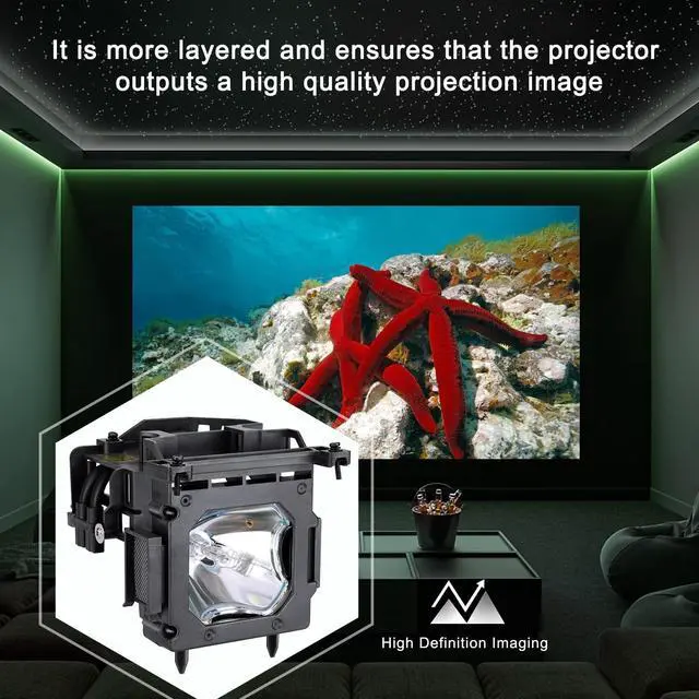Alt view image 4 of 5 - YOSUN Replacement lamp for Sony LMP-H202 LMP-H201 VPL-HW30AES HW30ES HW50ES HW55ES VW95ES HW30 HW40ES HW15 HW10 SXRD Replacement Projector lamp Bulb, with Housing