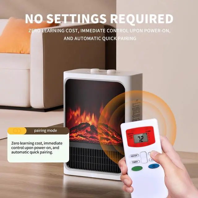 Alt view image 2 of 5 - Snrigw Replacement Universal Remote Control for HHT Simplifire Electric Fireplace All/ALLP/SC/INS/BI/WM Series SF-ALL40-BK SF-ALL48-BK SF-ALL60-BK SF-ALL84-BK SF-ALLP50-BK SF-ALLP60-BK SF-ALLP72-BK