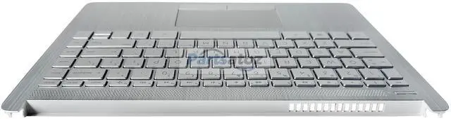 Alt view image 3 of 5 - Partsatoz Palmrest Upper Case Top Cover Replacement for HP Pavilion 14-CF 14S-CF 14-DF 14-DK 14Z-DK Series Laptop Non-Backlit Keyboard Touchpad Assembly L48648-001 Silver