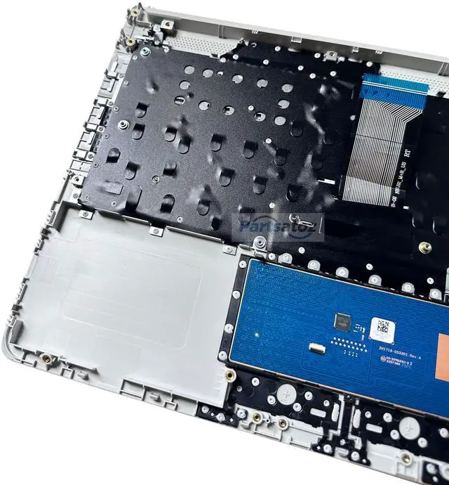Alt view image 5 of 5 - Partsatoz Palmrest Upper Case Top Cover Replacement for HP Pavilion 14-CF 14S-CF 14-DF 14-DK 14Z-DK Series Laptop Non-Backlit Keyboard Touchpad Assembly L48648-001 Silver