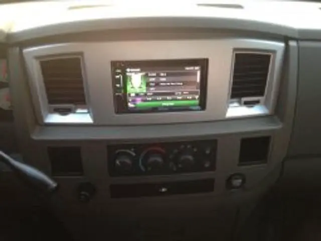Alt view image 3 of 5 - Custom Install Parts Khaki w/Silver Double Din Stereo Dash Kit Install Bezel +Wiring Harness+Antenna Adapter Compatible with Dodge Ram 2006-2009(Khaki/Silver Standard Non Canbus Wire Harness)