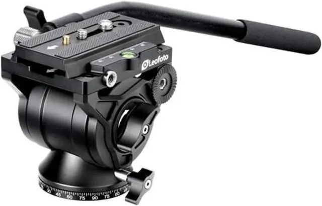 Main image of Leofoto BV-10M Fluid Video Head, Adjustable Angle and Reversible Handle for Left and Right Hand