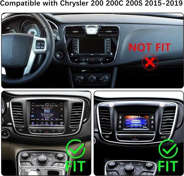 Alt view image 2 of 5 - FBINSE Car Radio Stereo Compatible with Chrysler 200 200C 200S 2015 2016 2017 2018 2019, 9" Android 13 Touch Screen with Wireless CarPlay Android Auto, GPS, BT, FM, WiFi, 1080P Backup Camera, 2