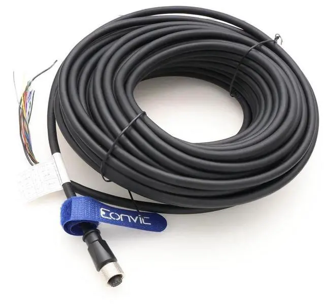 Alt view image 3 of 4 - Eonvic M12 Cable 17 Pin Female A Code Waterproof Sensor Cable Aviation Plug Shielded Injection Moulding Industrial Electrical PVC 10m