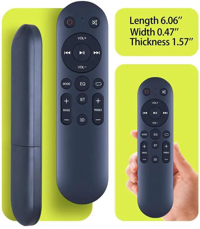 Alt view image 4 of 5 - RYQIF Replacement Remote Control for RAINEVERRY 5.1 SOUNDBAR