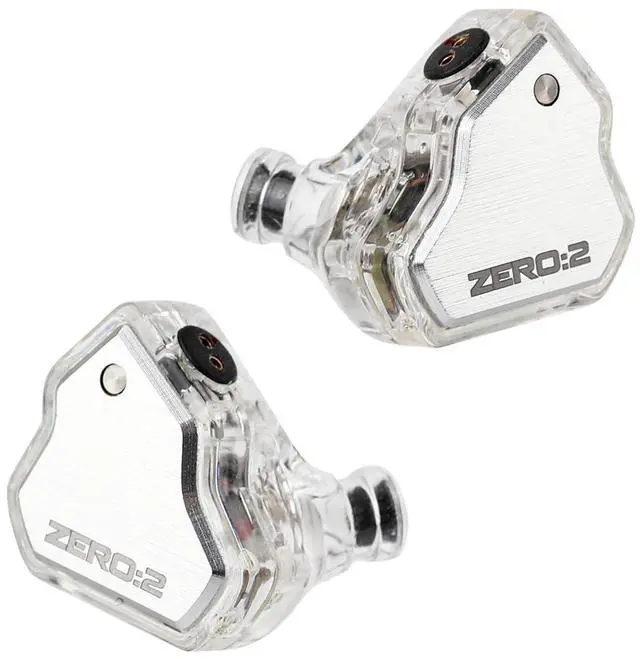 Alt view image 2 of 5 - Linsoul 7Hz x Crinacle Zero:2 in Ear Monitor, Updated 10mm Dynamic Driver IEM, Wired Earbuds Earphones, Gaming Earbuds, with OFC IEM Cable for Musician (Without MIC, Silver)