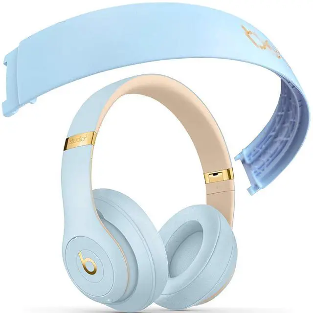 Main image of Studio 3 Headband Replacement Parts Accessories Studio3 Arch Head Band Cover Pad Repair Kit Compatible with Beats Studio 3 Wireless Top Headband. (Crystal Blue)
