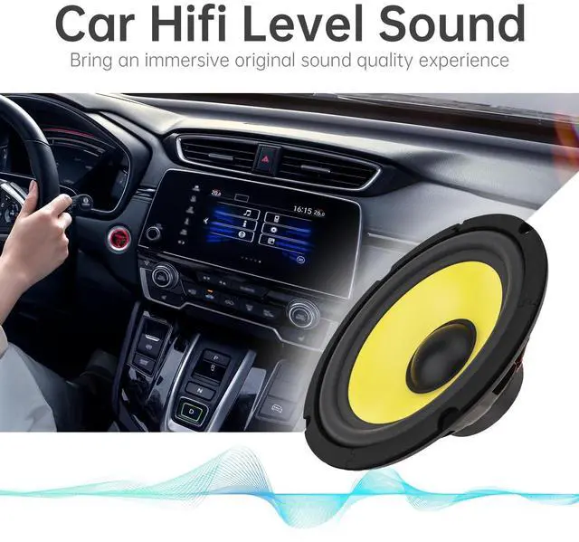 Alt view image 4 of 5 - DriSentri 2 Pieces 8 Inch Bass Loudspeaker Woofer Speaker, Wide Frequency Response Car Audio Stereo Speaker for Car Audio/Home Theaters (8'')