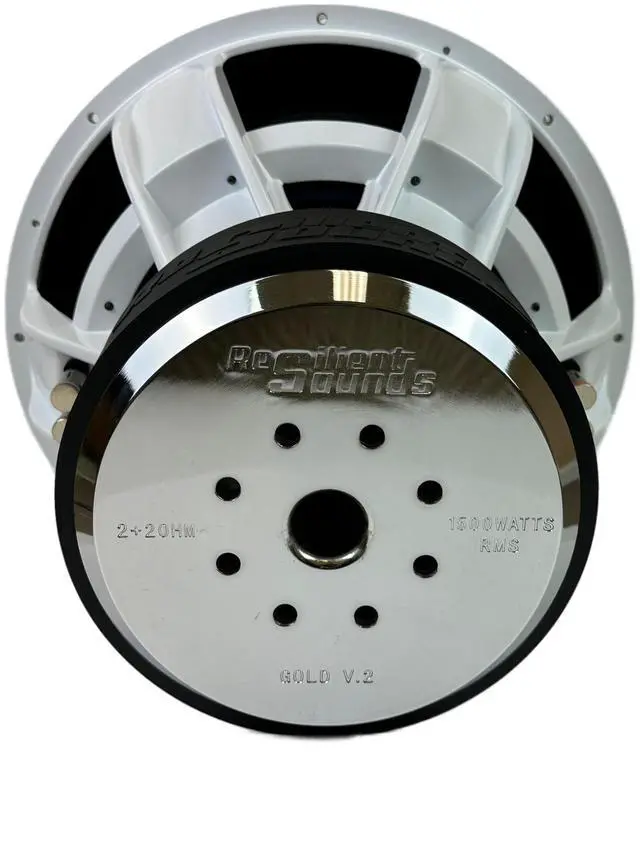 Alt view image 4 of 5 - Resilient Sounds Gold 15 V2 1500RMS 15" SUBWOOFER (D2 OHM Load)