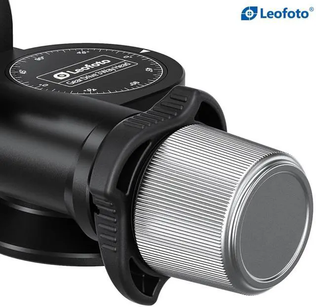Alt view image 2 of 5 - LEOFOTO GW-01 Geared 3-Way Ball Head with Arca Swiss Compatible Plate