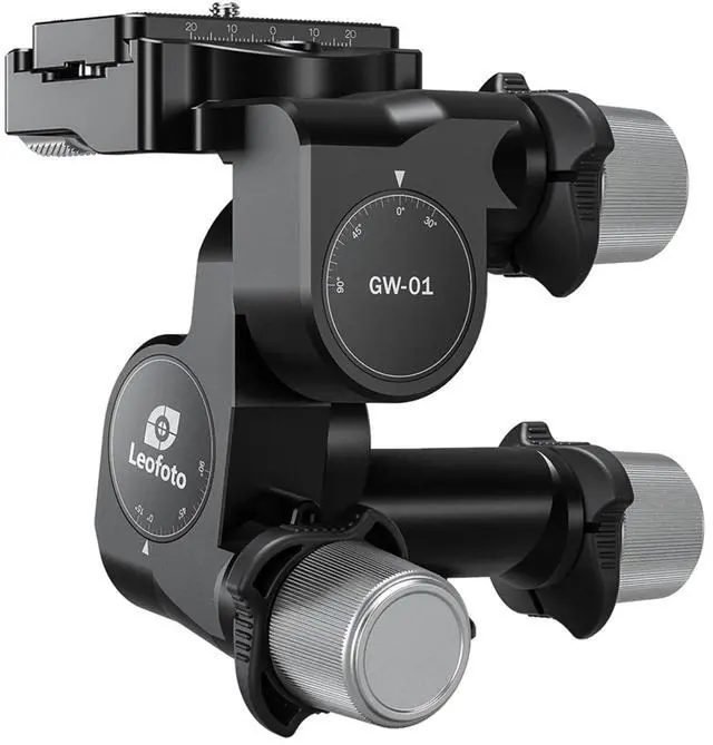 Main image of LEOFOTO GW-01 Geared 3-Way Ball Head with Arca Swiss Compatible Plate