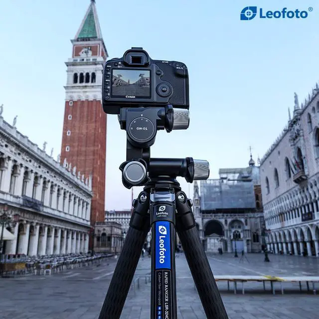 Alt view image 3 of 5 - LEOFOTO GW-01 Geared 3-Way Ball Head with Arca Swiss Compatible Plate