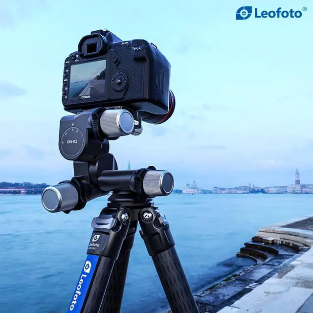 Alt view image 5 of 5 - LEOFOTO GW-01 Geared 3-Way Ball Head with Arca Swiss Compatible Plate