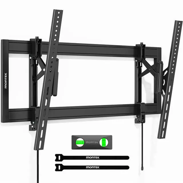 Main image of monTEK Heavy Duty Tilting TV Wall Mount for 55105" Large TVs up to 200 lbs Low Profile, Universal Fit, Tilt & Swivel Adjustment, 6.8" Extension, Max VESA 1000x600mm, Fits 16"/18"/24"/32" Studs