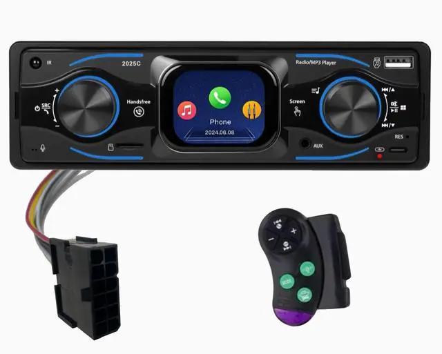Main image of Bluetooth Touchscreen Plug & Play Radio for Kioti 12 pin Tractor USB Handsfree Radio AUX Easy Install with Remote Control