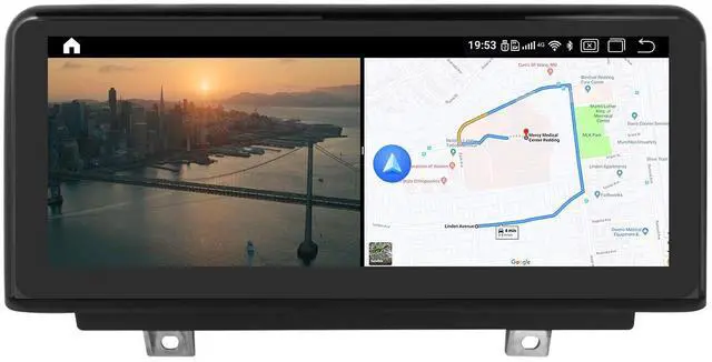 Main image of 10.25" Black Screen Monitor 4+64G Android Auto Stereo Video Media Player GPS Navigation for BMW 1/2 Series F20 F21 F22 F23 2011-2016 NBT